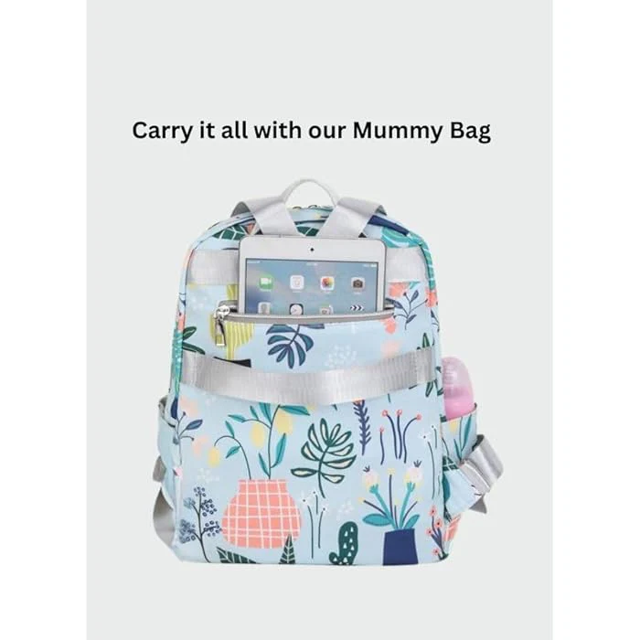 Waterproof Baby Diaper Backpack Flower Pink - Sunshine - Image 3
