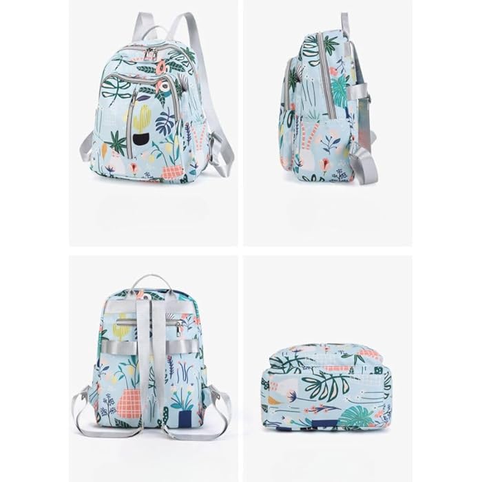 Waterproof Baby Diaper Backpack Flower Purple - Sunshine - Image 5