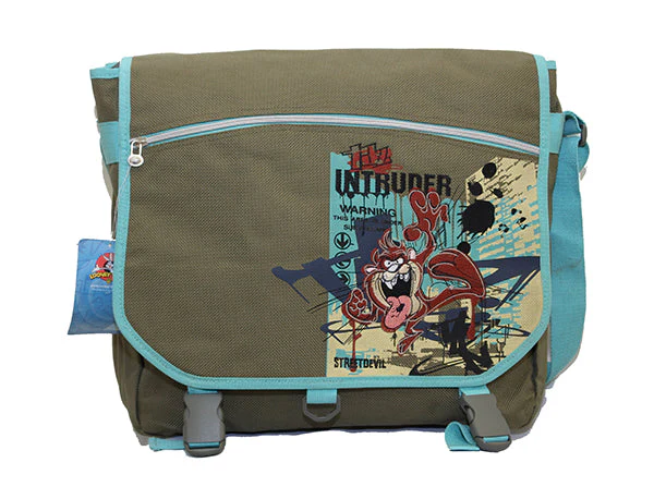 Wb Looney Tunes Taz - Postman Side Style Bag Blue